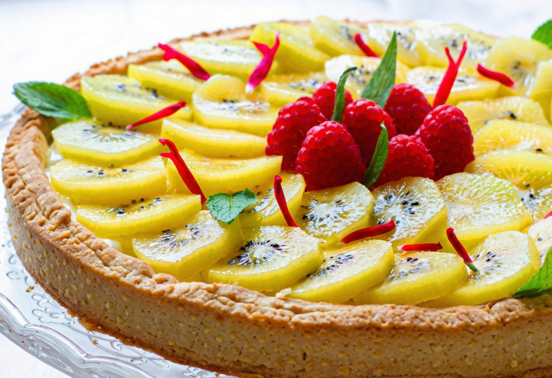 Veg crostata ai kiwi gialli